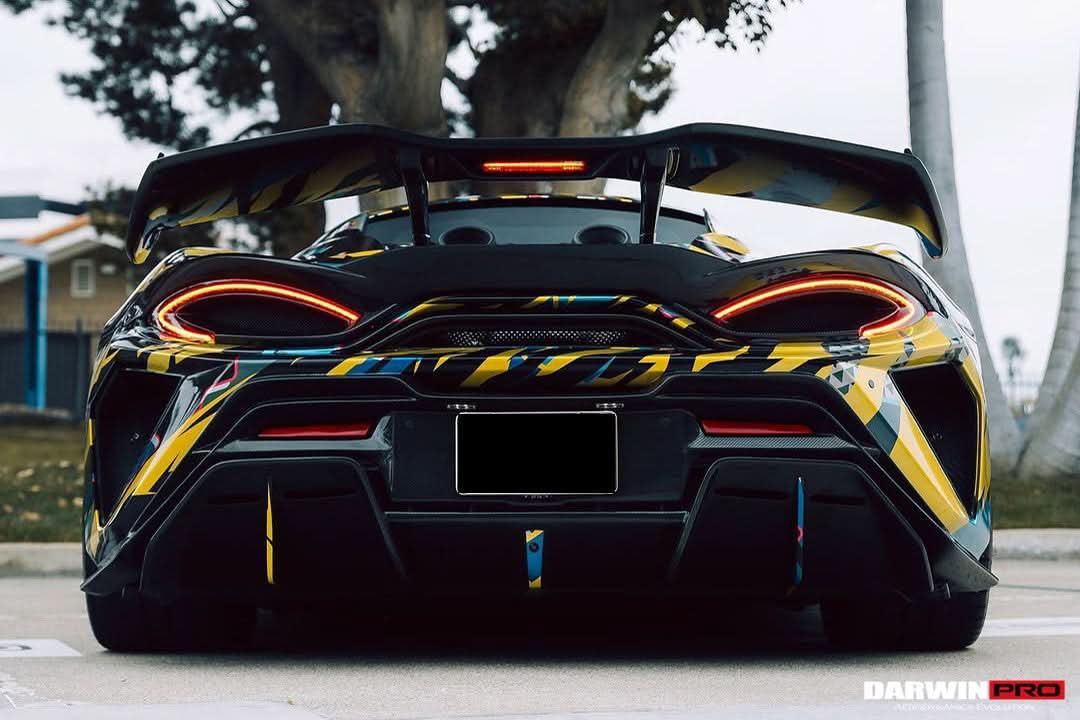 Darwinpro 2015-2021 McLaren 540c & 570s BKSS Style Rear Bumper and Wing and Engine Trunk and Exhaust