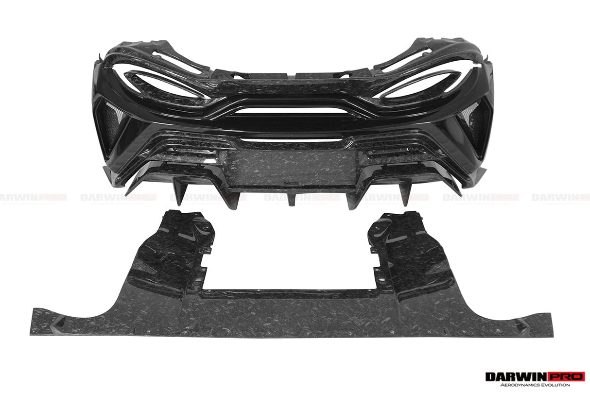 2018-2021 McLaren 600lt Partial Carbon Fiber Rear Bumper DarwinPRO (BKSS)