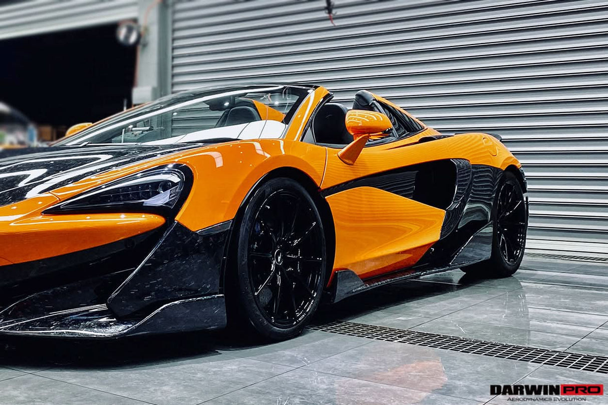 DarwinPRO 2018-2021 McLaren 600lt Carbon Fiber Front Bumper Side Splitter