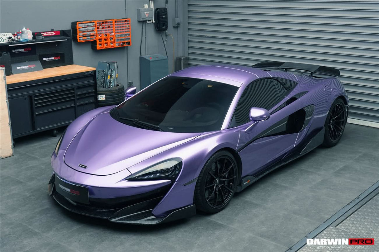 2018-2021 McLaren 600lt Carbon Fiber Front Lip Side Splitter