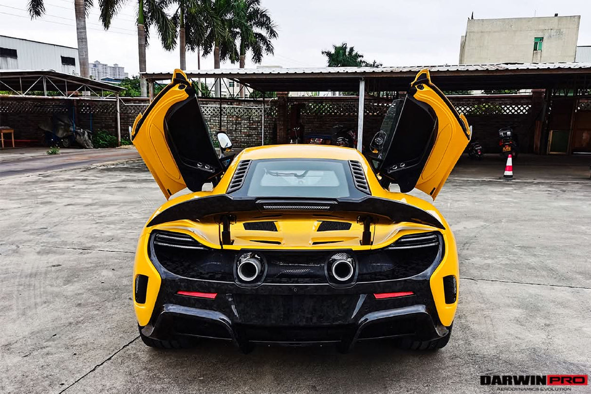 2011-2017 McLaren 650S 625C MP4 12C  675LT Style Dry Carbon Fiber Rear Body Kit