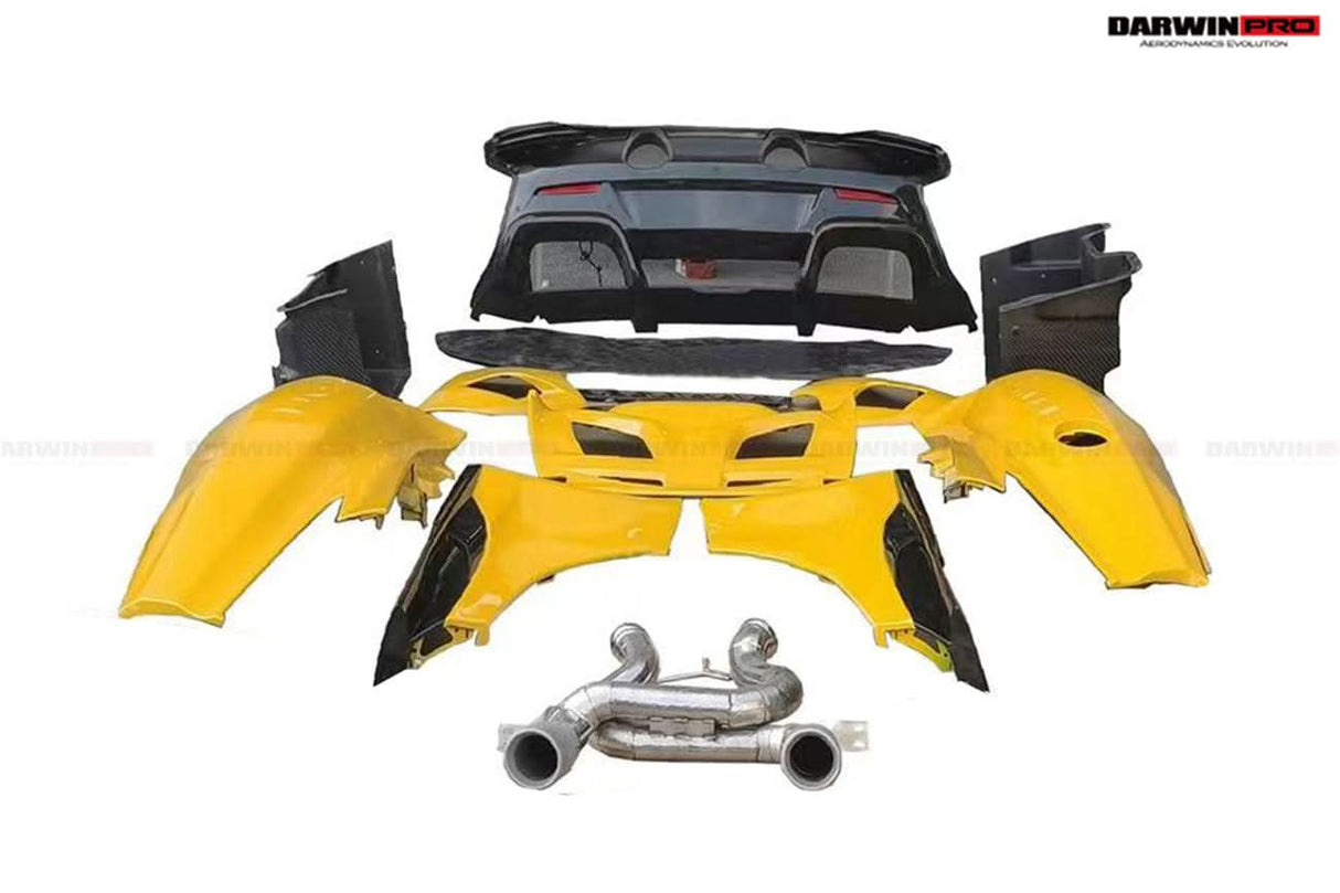 2011-2017 McLaren 650S 625C MP4 12C  675LT Style Dry Carbon Fiber Rear Body Kit