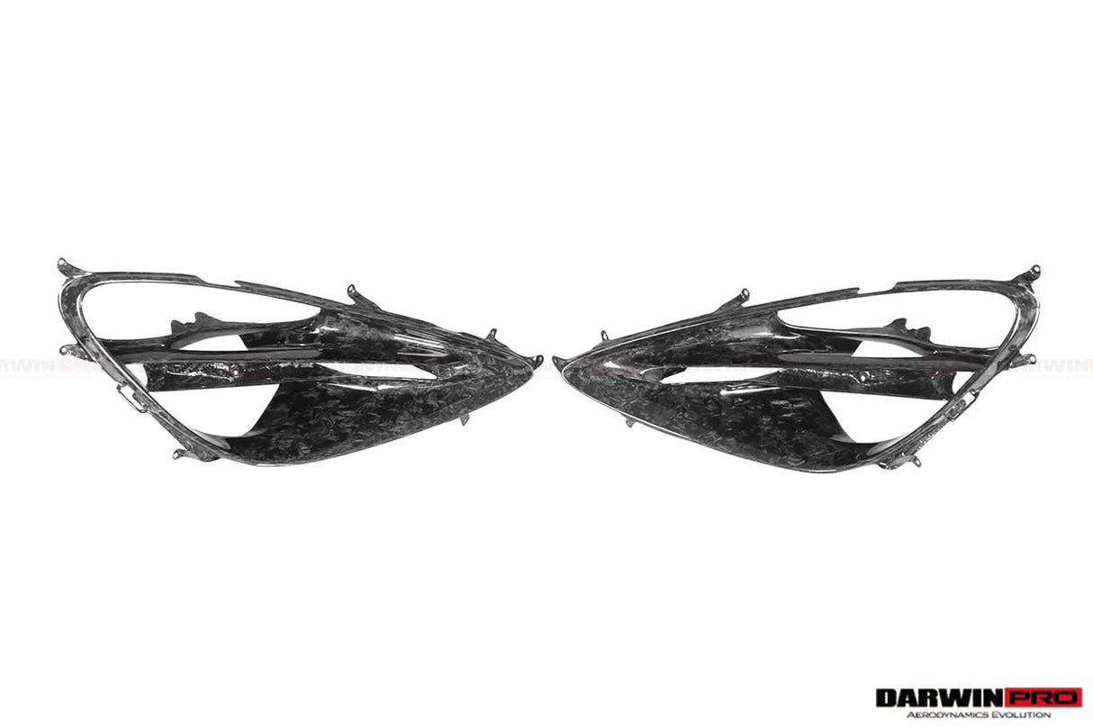 2017-2023 McLaren 720s Dry Carbon Fiber Headlight Inserts Tim Replacement