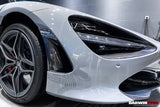 2017-2023 McLaren 720s Dry Carbon Fiber Headlight Inserts Tim Replacement
