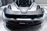 DarwinPRO 2017-2023 McLaren 720s Dry Carbon Fiber Rear Bumper Upper Exhaust Valance Panel