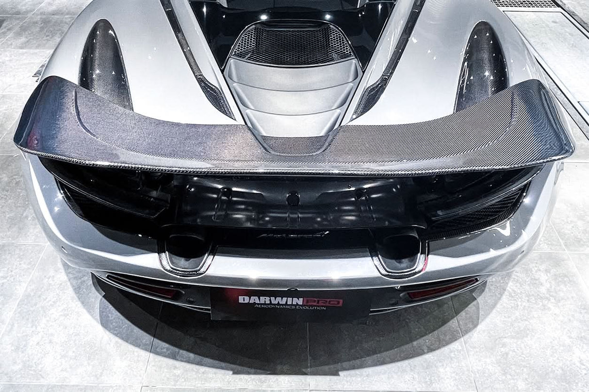 DarwinPRO 2017-2023 McLaren 720s Dry Carbon Fiber Rear Bumper Upper Exhaust Valance Panel