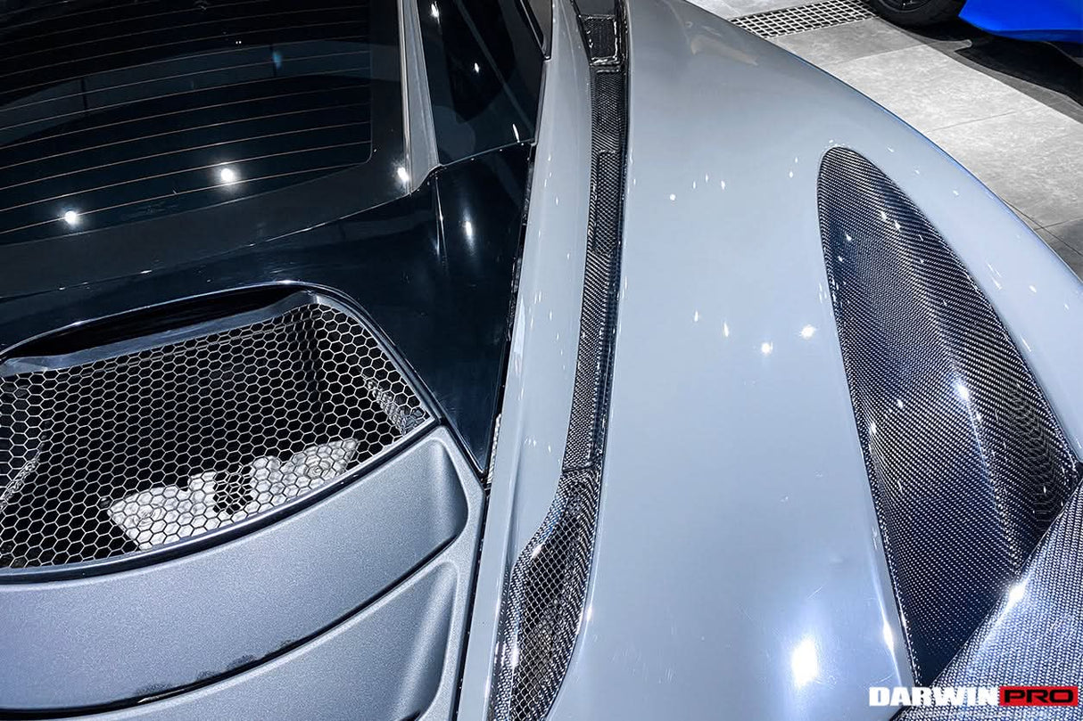 2017-2023 McLaren 720s Coupe Carbon Fiber Engine Hood Side Air Intake Vents