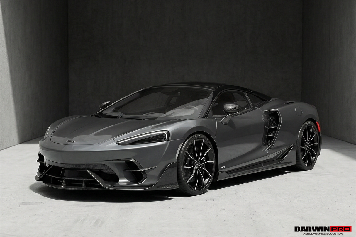 2019-UP McLaren GT iMP Design Carbon Fiber Front Bumper Vents Canards | Fits GT, GTS