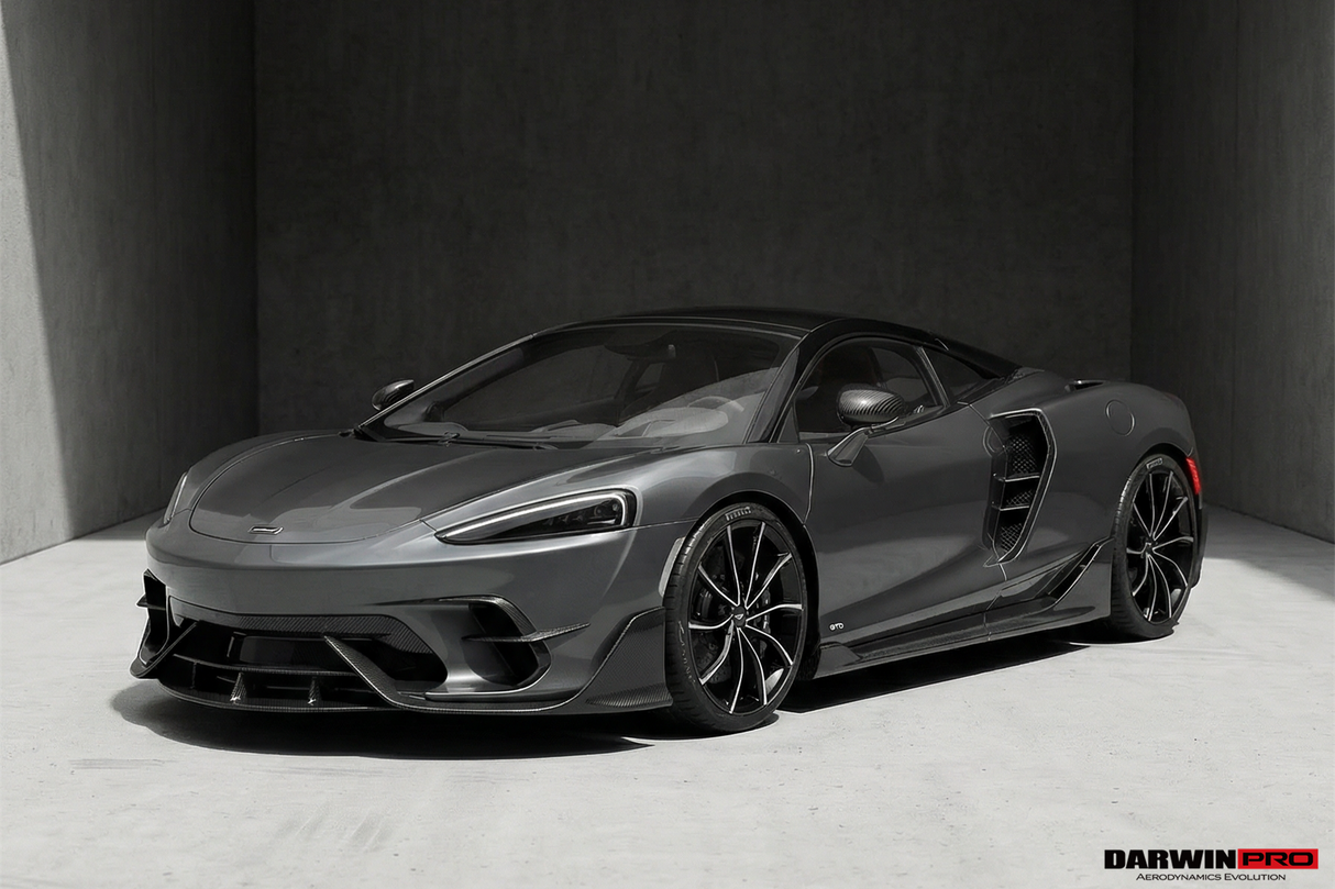 2019-UP McLaren GT iMP Design Carbon Fiber Front Bumper Vents Canards | Fits GT, GTS