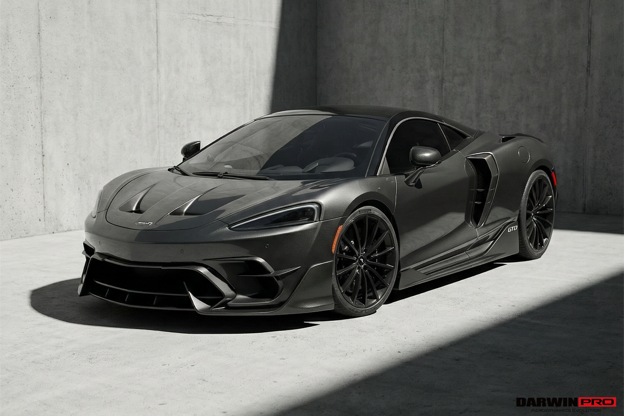 2019-UP McLaren GT iMP Design Carbon Fiber Front Bumper Vents Canards | Fits GT, GTS