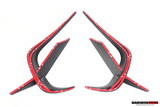 2019-UP McLaren GT iMP Design Carbon Fiber Front Bumper Vents Canards | Fits GT, GTS
