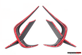 2019-UP McLaren GT iMP Design Carbon Fiber Front Bumper Vents Canards | Fits GT, GTS