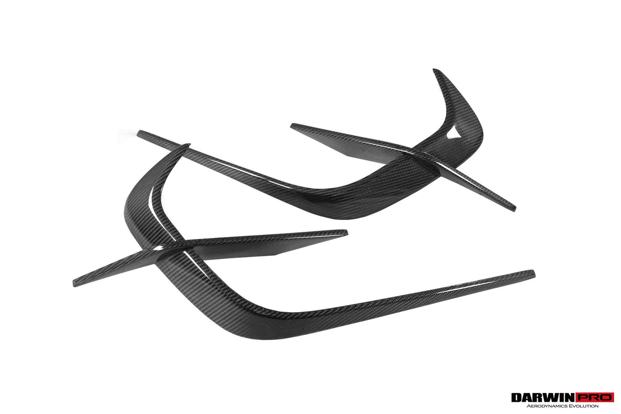 2019-UP McLaren GT iMP Design Carbon Fiber Front Bumper Vents Canards | Fits GT, GTS