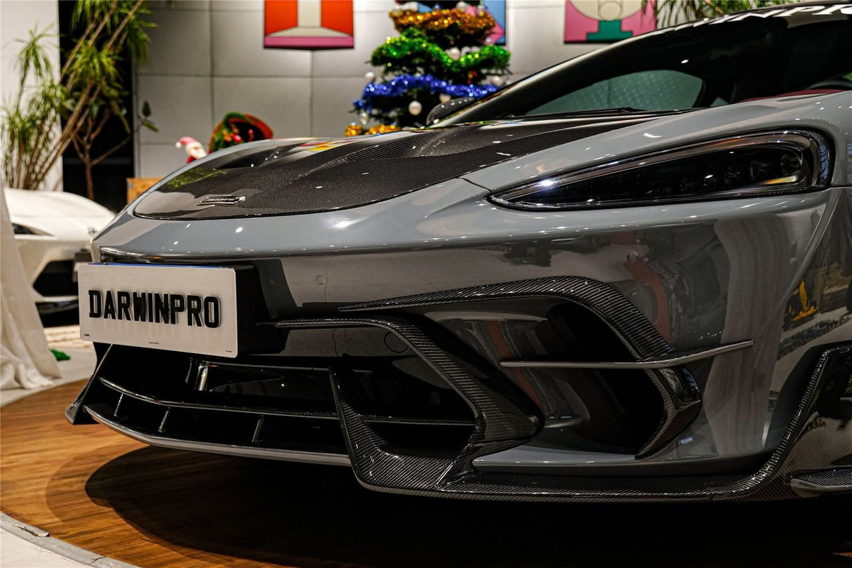 2019-UP McLaren GT iMP Design Carbon Fiber Front Bumper Vents Canards | Fits GT, GTS
