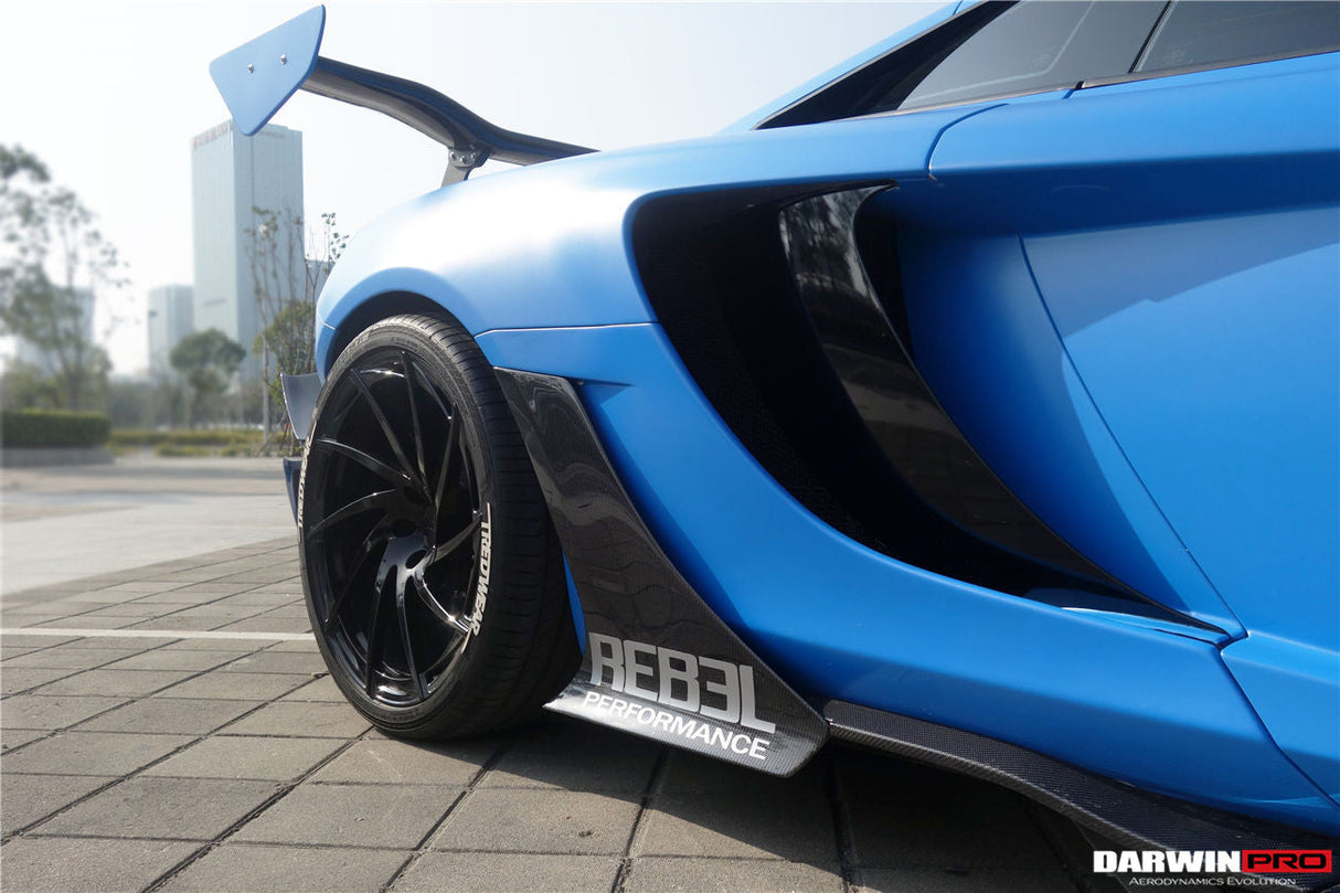 2011-2014 McLaren MP4 12C 650S Carbon Fiber Side Skirts - DarwinPRO (Rebel Performance Design)