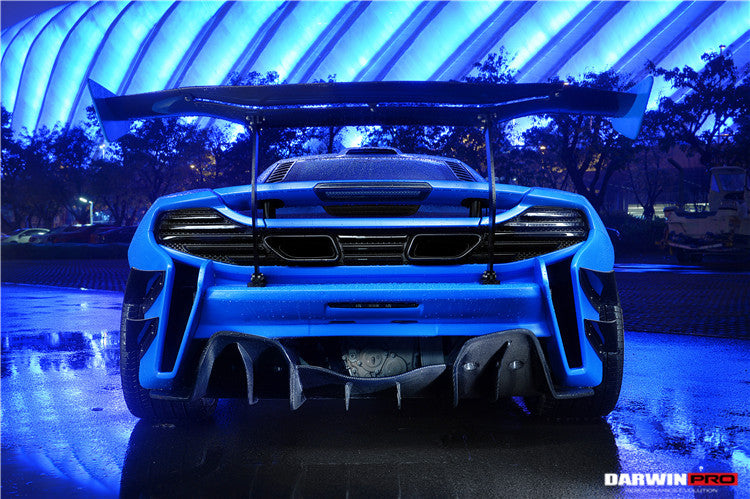 2011-2017 McLaren MP4 12C 650S Partial Carbon Fiber Rear Bumper - DarwinPRO (Rebel Performance Design)
