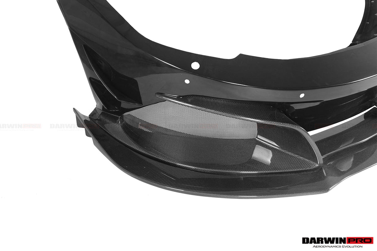 2011-2014 McLaren MP4 12C Partial Carbon Fiber Front Bumper With Lip - DarwinPRO Rebel Performance Design