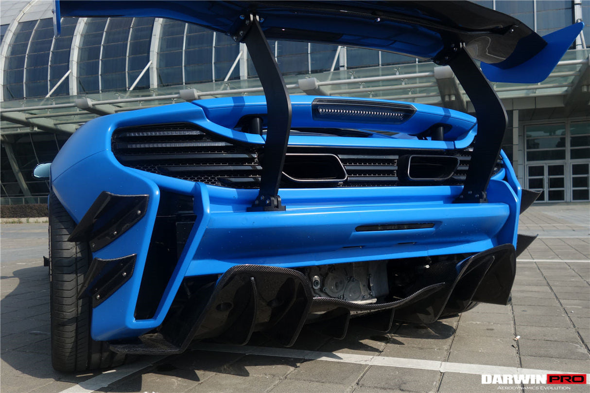 2011-2017 McLaren MP4 12C 650S Partial Carbon Fiber Rear Bumper - DarwinPRO (Rebel Performance Design)