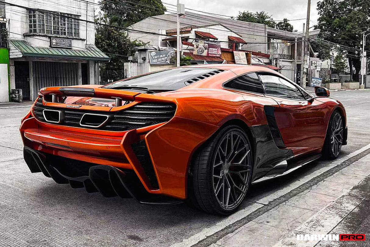 2011-2017 McLaren MP4 12C 650S Partial Carbon Fiber Rear Bumper - DarwinPRO (Rebel Performance Design)
