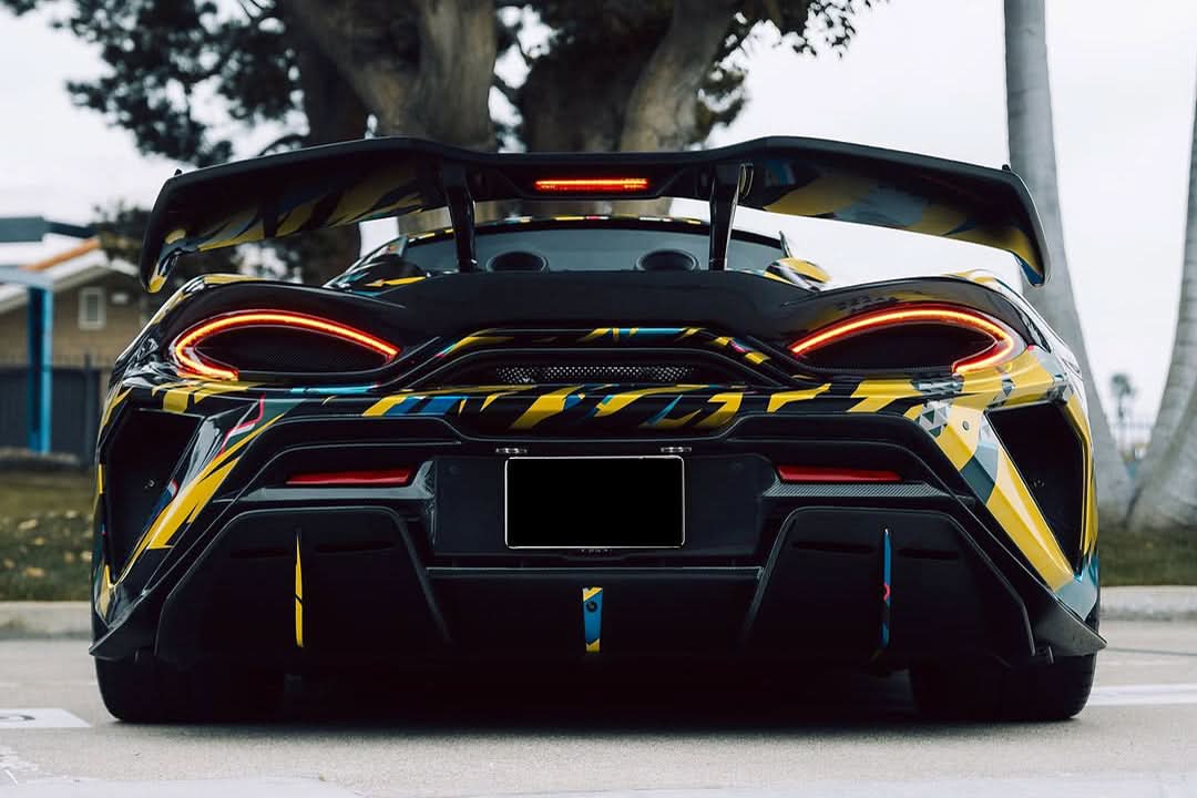 2018-2021 McLaren 600lt Partial Carbon Fiber Rear Bumper DarwinPRO (BKSS)