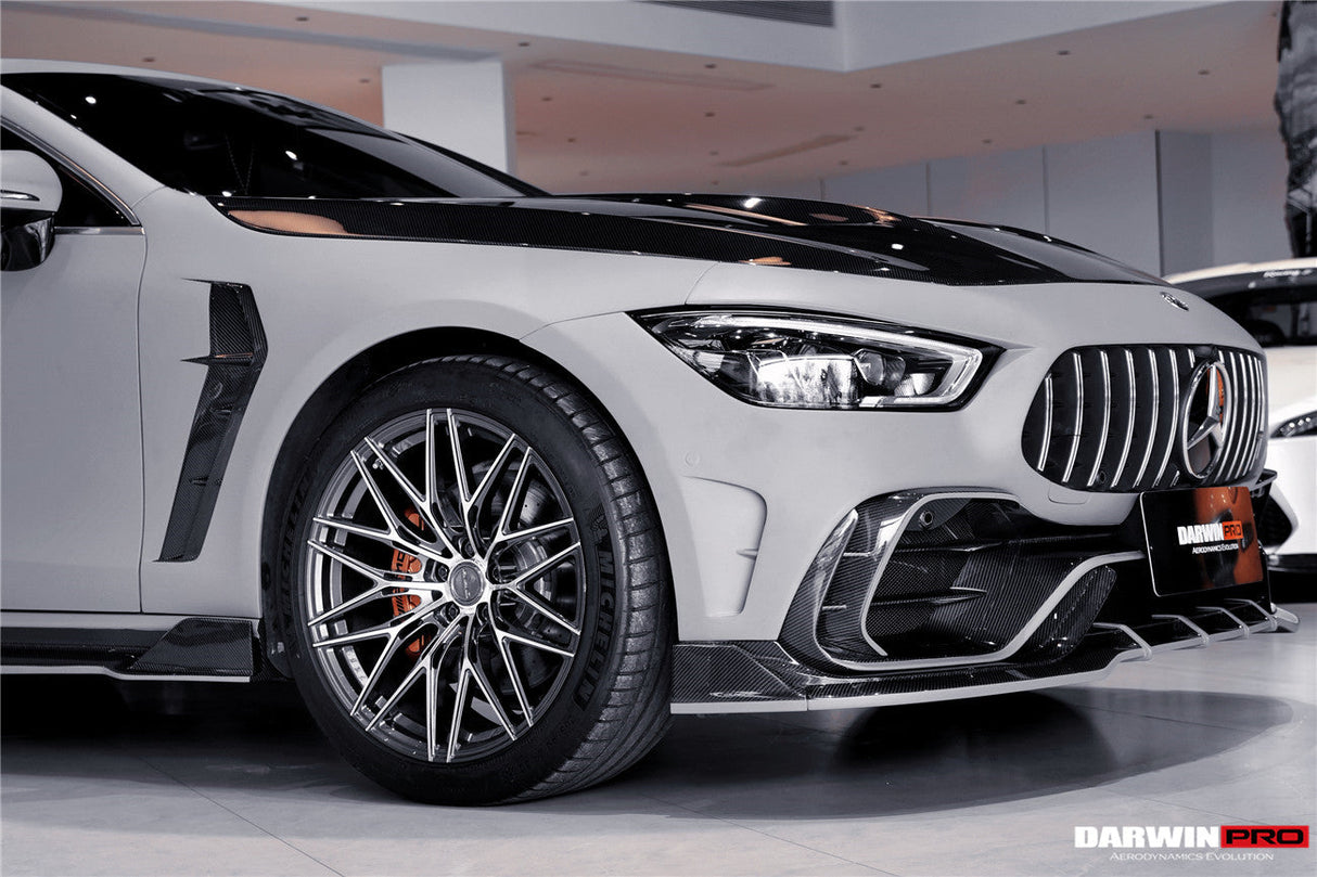 DarwinPRO 2019-2024 Mercedes Benz AMG GT50 GT53 GT43 GT63 GT63S 4Door Coupe X290 IMP Performance Ver.2 Part Carbon Fiber Front Bumper