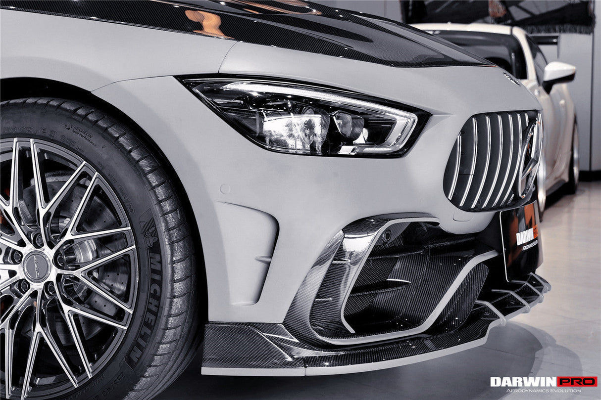 DarwinPRO 2019-2024 Mercedes Benz AMG GT50 GT53 GT43 GT63 GT63S 4Door Coupe X290 IMP Performance Ver.2 Part Carbon Fiber Front Bumper
