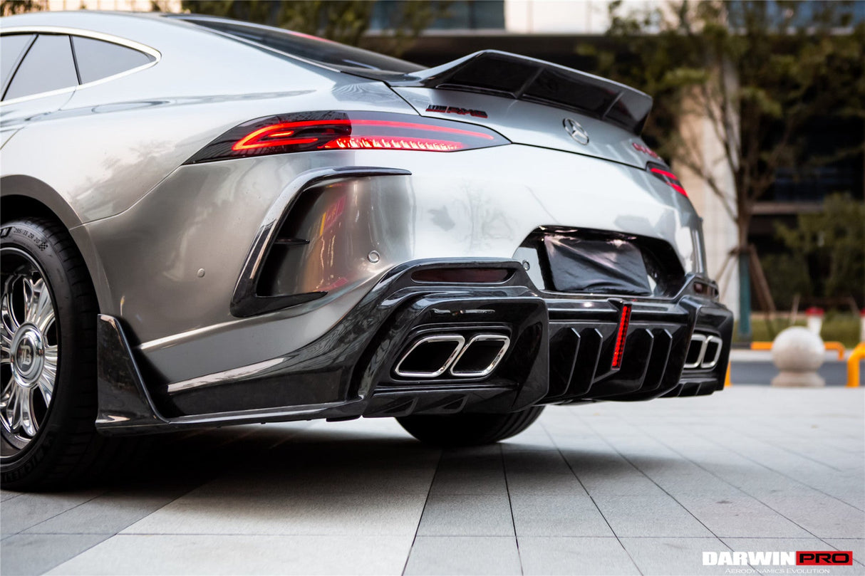 2019-2024 Mercedes Benz AMG GT50 GT53 GT43 GT63 GT63S 4Door Coupe X290 Part Carbon Fiber Rear Bumper DarwinPRO (iMP Ver.2 Design)