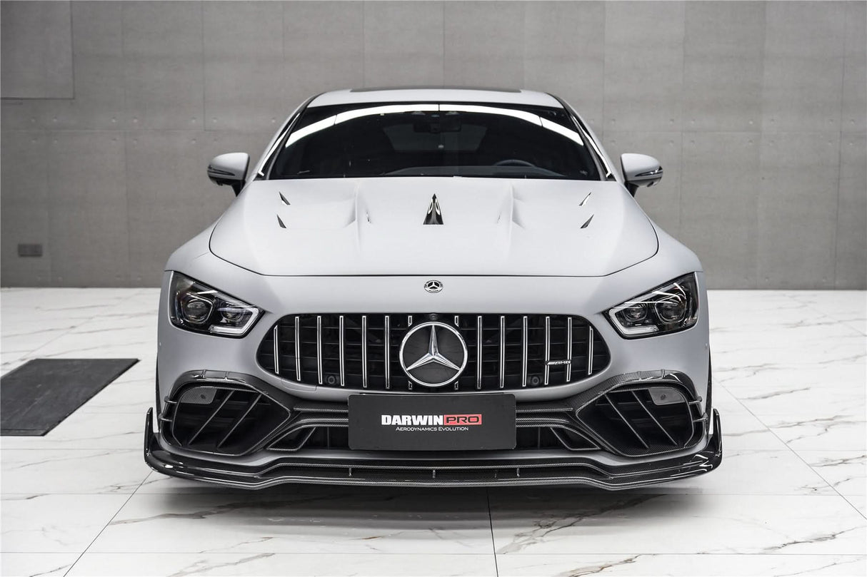 DarwinPRO 2019-2024 Mercedes Benz AMG GT50 GT53 GT43 4Door Coupe X290 IMP Performance Carbon Fiber Front Bumper Lip Splitter