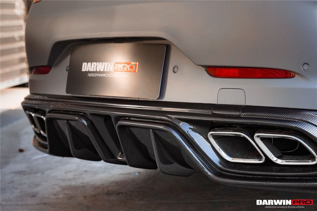 DarwinPRO 2019-2024 Mercedes Benz AMG GT50 GT53 GT43 4Door Coupe X290 IMP Performance Rear Diffuser With Exhaust tips