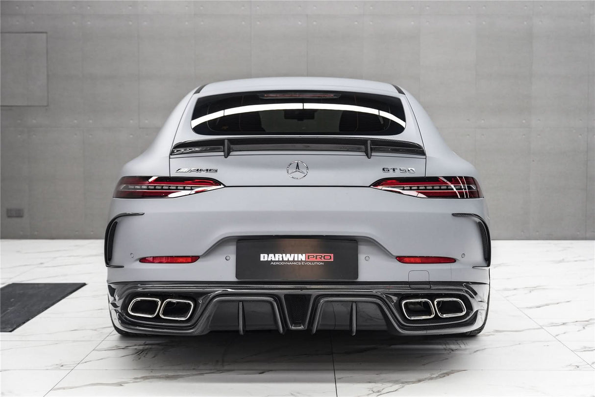 DarwinPRO 2019-2024 Mercedes Benz AMG GT50 GT53 GT43 4Door Coupe X290 IMP Performance Rear Diffuser With Exhaust tips