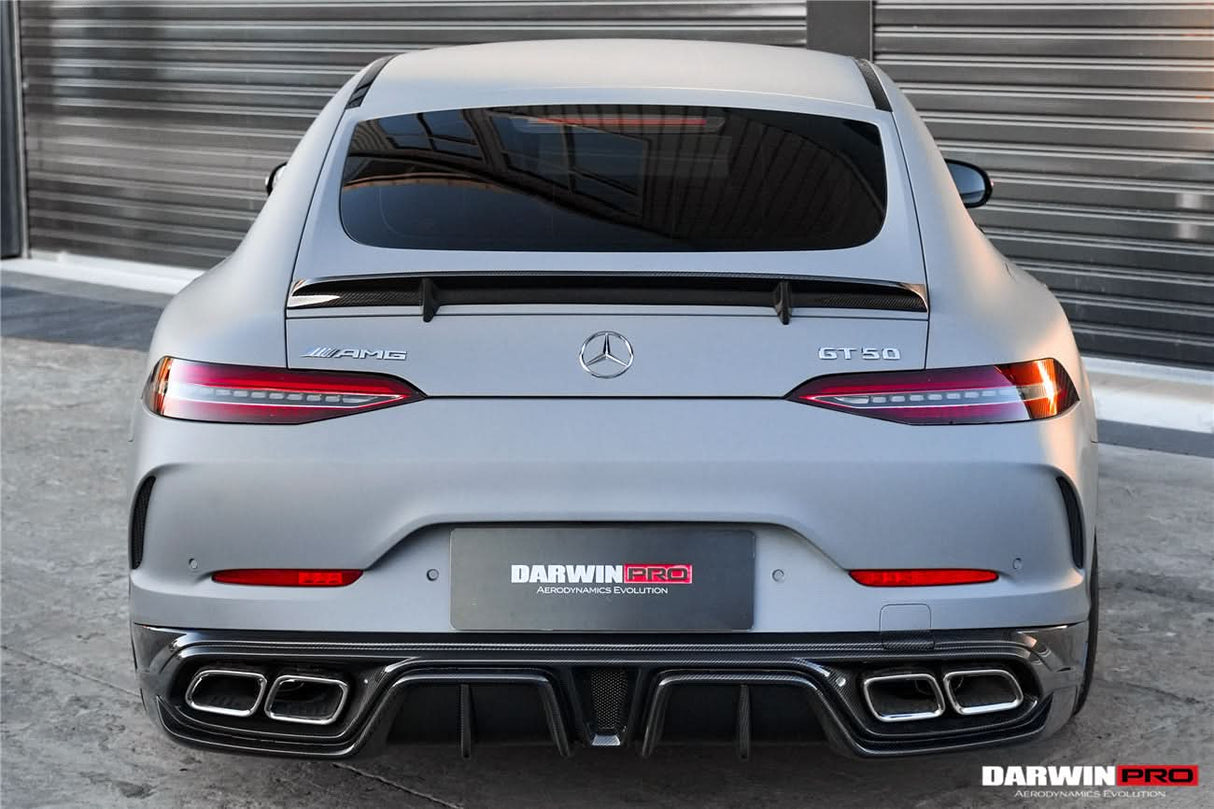 DarwinPRO 2019-2024 Mercedes Benz AMG GT50 GT53 GT43 4Door Coupe X290 IMP Performance Rear Diffuser With Exhaust tips