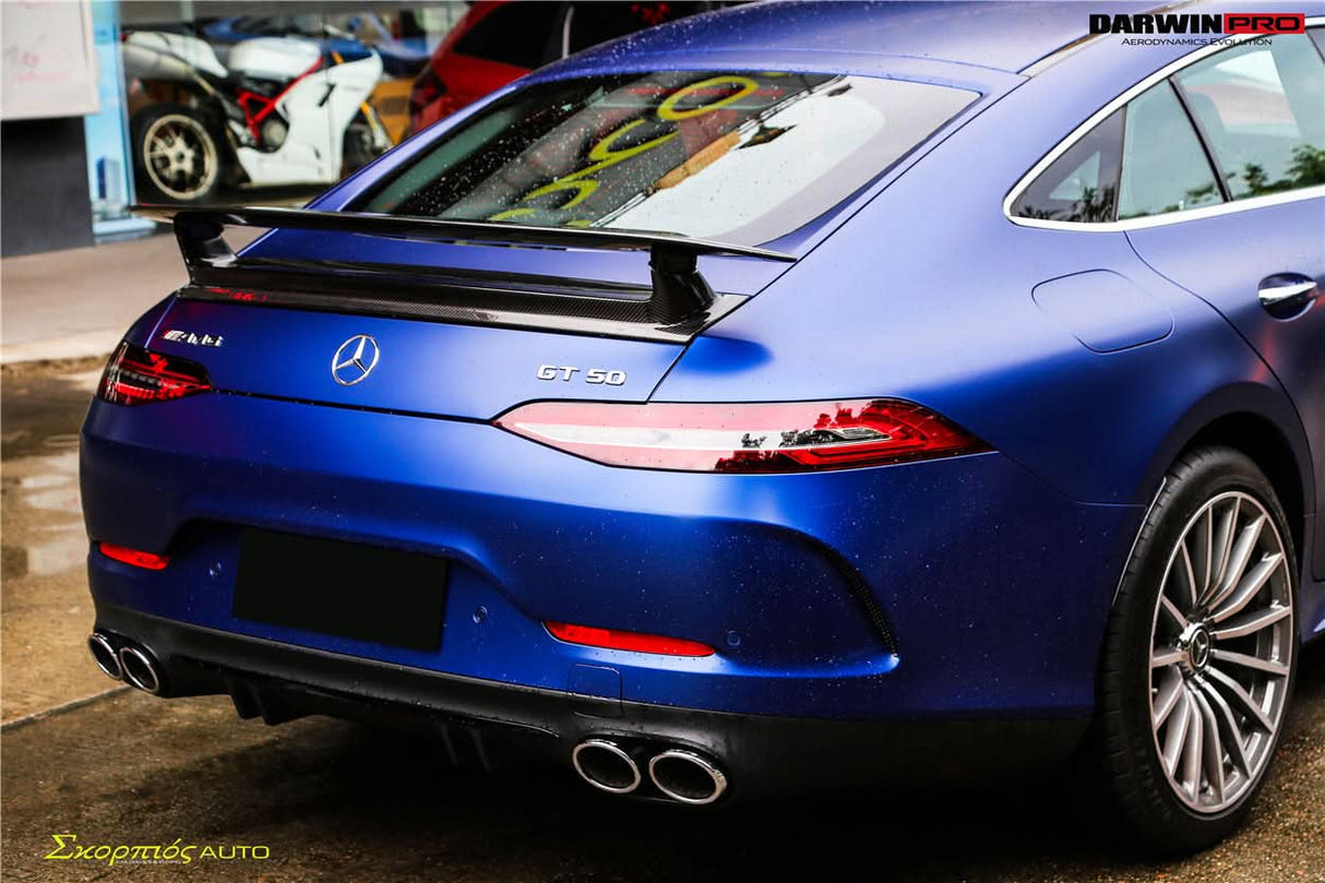 DarwinPRO 2019-2024 Mercedes Benz AMG GT 4Door Coupe X290 Carbon Fiber Trunk Spoiler Wing | Fit GT63, GT63S, GT53, GT50
