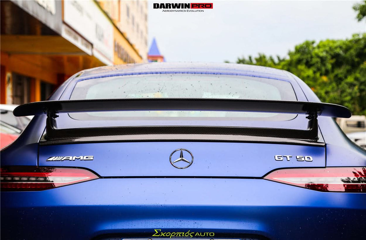 DarwinPRO 2019-2024 Mercedes Benz AMG GT 4Door Coupe X290 Carbon Fiber Trunk Spoiler Wing | Fit GT63, GT63S, GT53, GT50