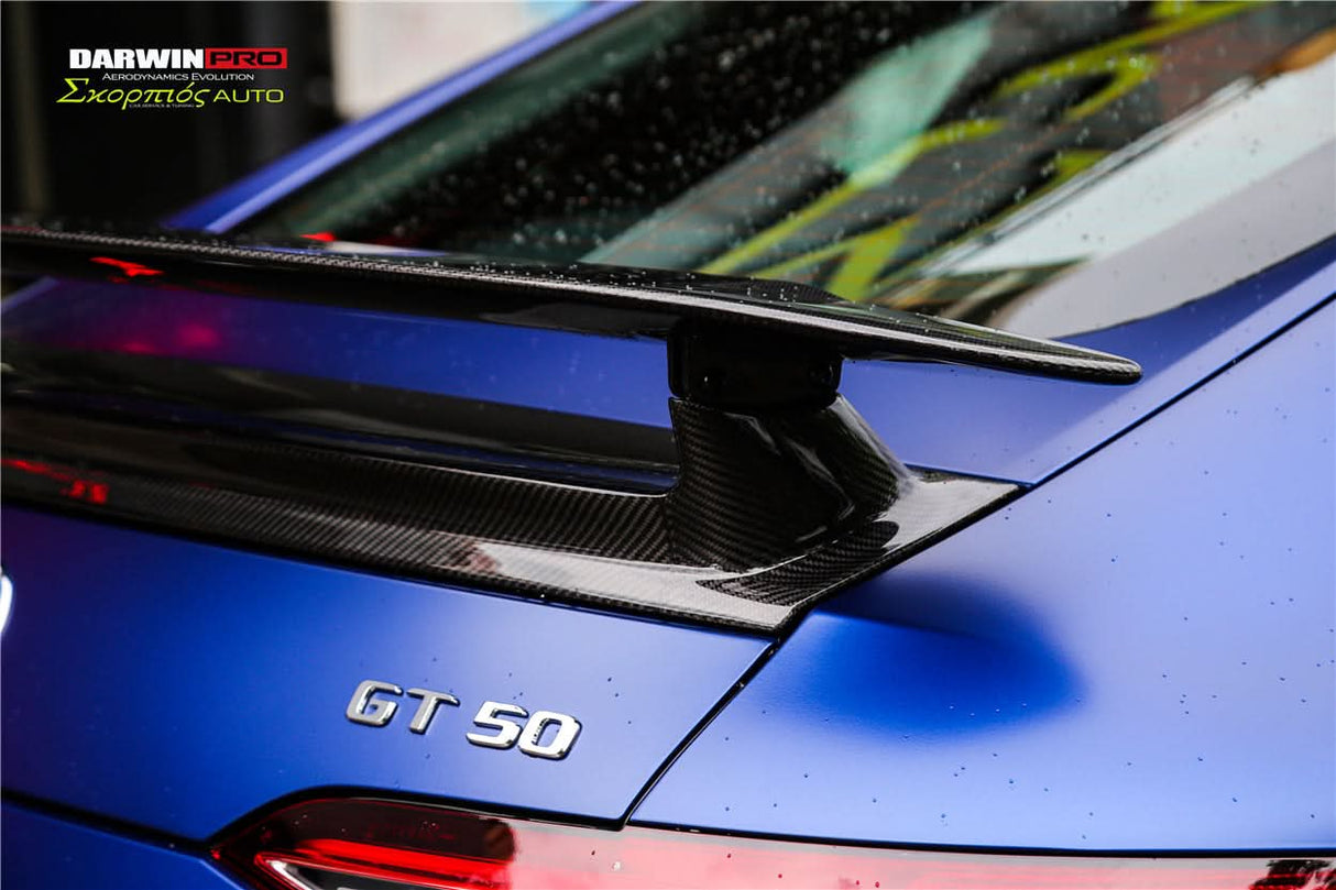 DarwinPRO 2019-2024 Mercedes Benz AMG GT 4Door Coupe X290 Carbon Fiber Trunk Spoiler Wing | Fit GT63, GT63S, GT53, GT50