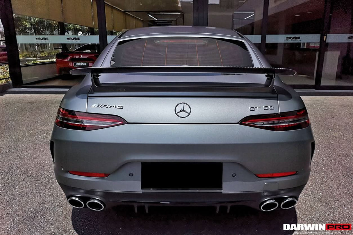 DarwinPRO 2019-2024 Mercedes Benz AMG GT 4Door Coupe X290 Carbon Fiber Trunk Spoiler Wing | Fit GT63, GT63S, GT53, GT50
