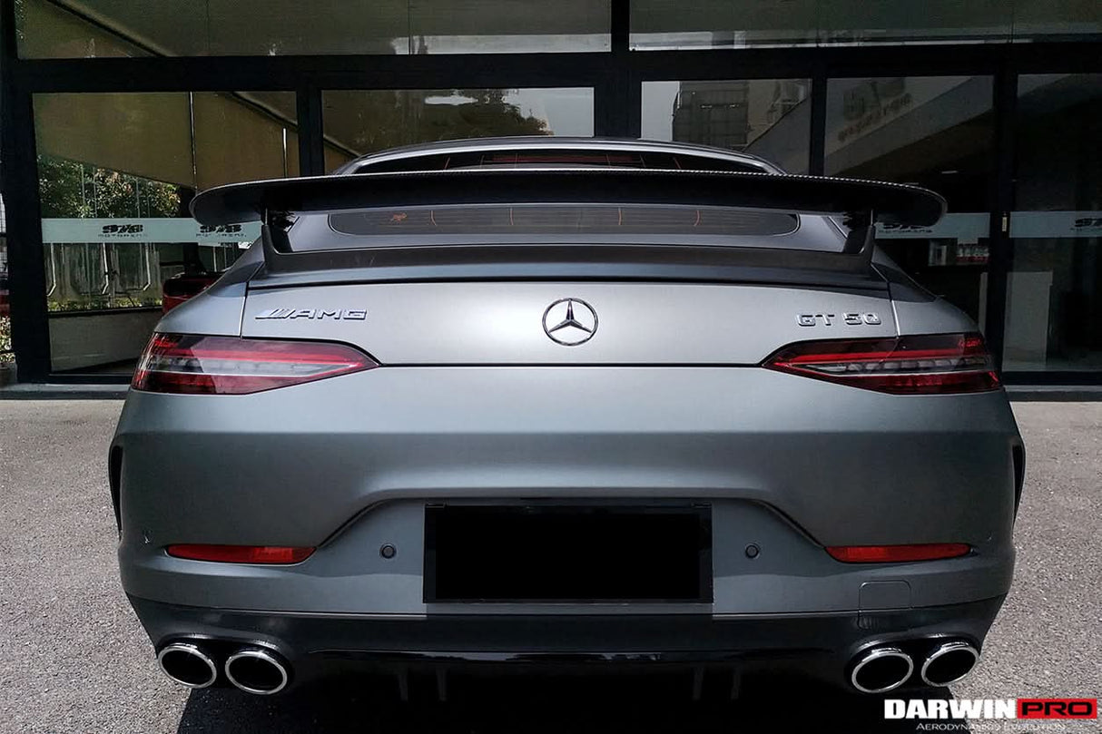 DarwinPRO 2019-2024 Mercedes Benz AMG GT 4Door Coupe X290 Carbon Fiber Trunk Spoiler Wing | Fit GT63, GT63S, GT53, GT50