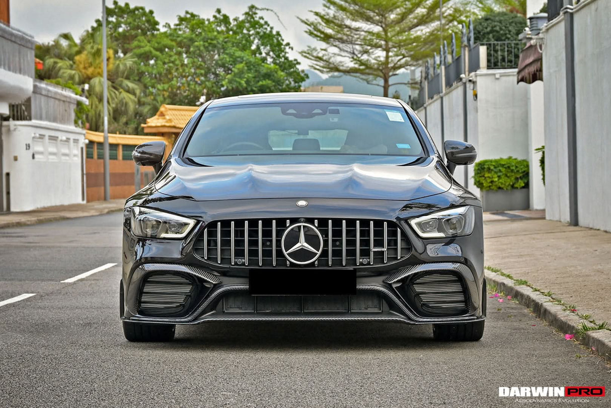 Mercedes Benz AMG GT63 S 4Door Coupe X290 2019-2022 Carbon Fiber Middle Front Lip - DarwinPRO