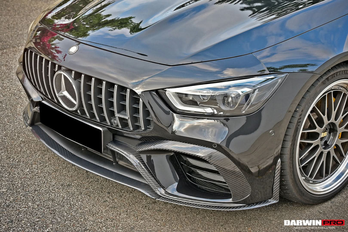Mercedes Benz AMG GT63 S 4Door Coupe X290 2019-2022 Carbon Fiber Middle Front Lip - DarwinPRO
