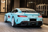 2017-2021 Mercedes Benz AMG GTC Partial Carbon Fiber Rear Bumper With Exhasust tips DarwinPRO IMPII Design