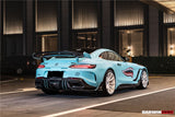 2017-2021 Mercedes Benz AMG GTC Partial Carbon Fiber Rear Bumper With Exhasust tips DarwinPRO IMPII Design