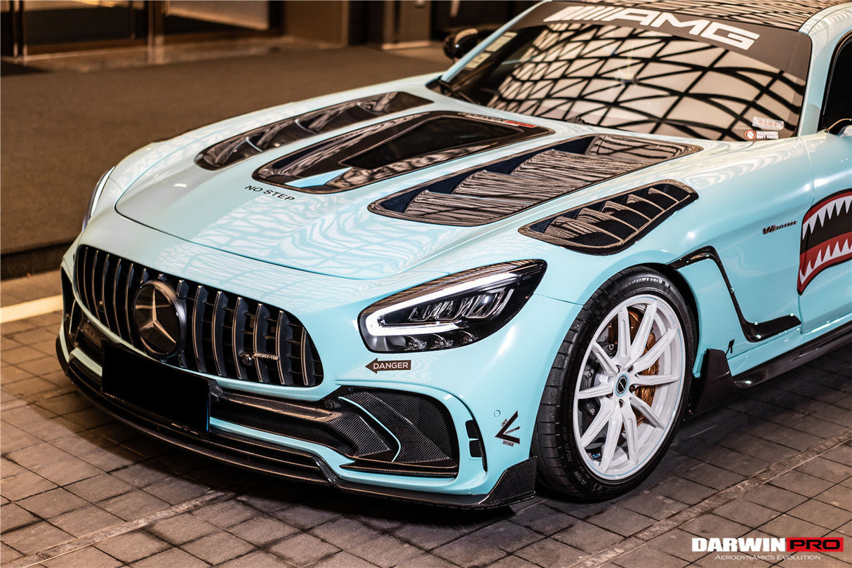 2015-2021 Mercedes Benz AMG GT | GTS | GTC Partial Carbon Fiber Front Bumper Darwinpro IMPII Design