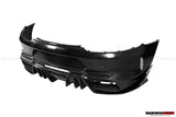 2015-2021 Mercedes Benz AMG GT | GTS Partial Carbon Fiber Rear Bumper With Exhaust Tips Darwinpro IMPII Design