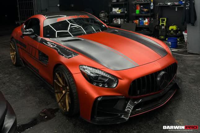 2015-2021 Mercedes Benz AMG GT & GTS & GTC & GTR BK Style Partial Carbon Fiber Front Fender