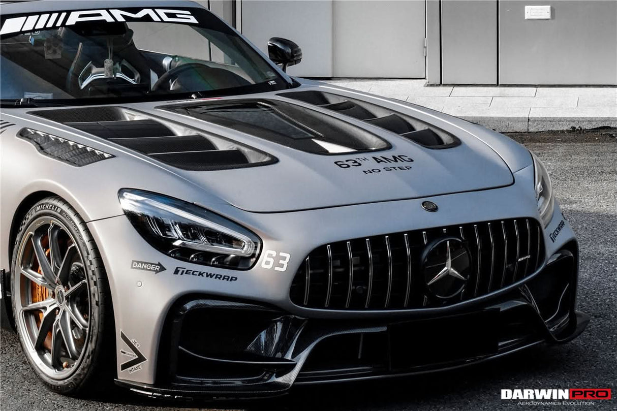 2017-2021 Mercedes Benz AMG GT GTS GTC Partial Carbon Fiber Front Bumper DarwinPRO IMP Design