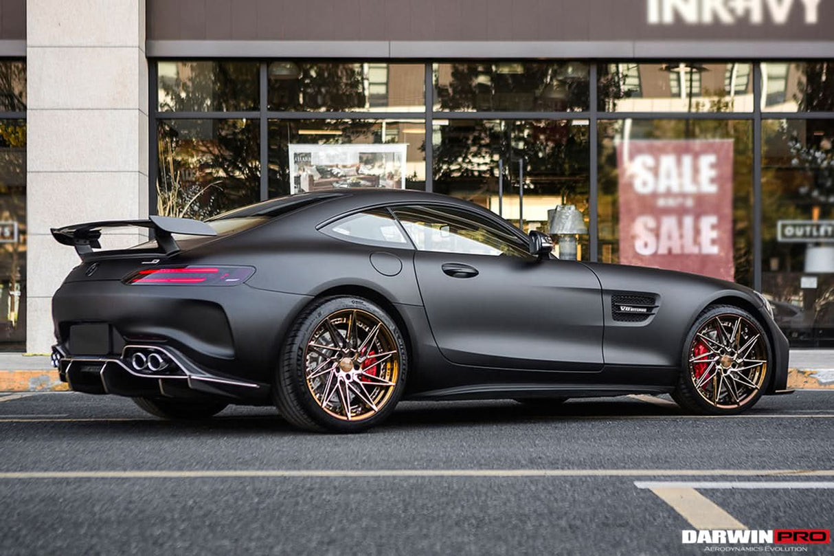 2017-2021 Mercedes Benz AMG GT| GTS Partial Carbon Fiber Rear Bumper with Diffuser DarwinPRO IMP Design