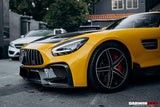 2015-2017 Mercedes Benz AMG GT | GTS Partial Carbon Fiber Front Bumper with Grille DarwinPRO IMP Design