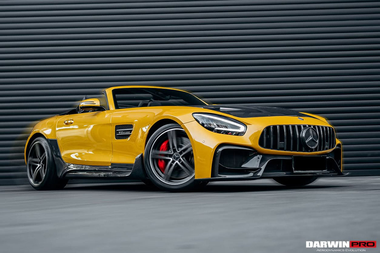2015-2017 Mercedes Benz AMG GT | GTS Partial Carbon Fiber Front Bumper with Grille DarwinPRO IMP Design
