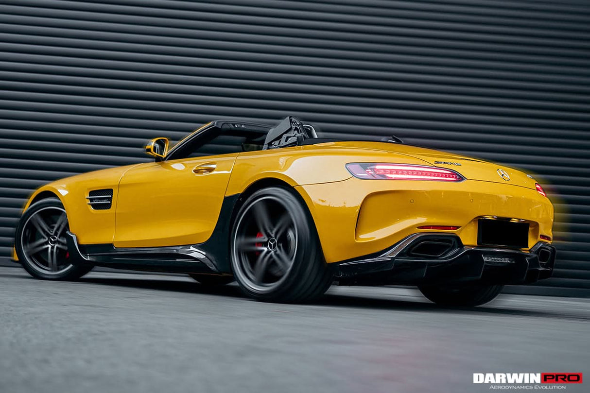 2015-2016 Mercedes Benz AMG GT | GTS Partial Carbon Fiber Rear Bumper with Diffuser DarwinPRO IMP Design
