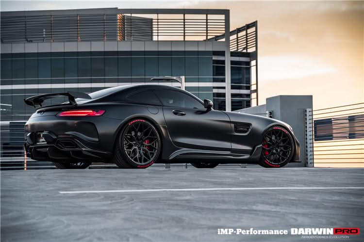 2015-2021 Mercedes Benz AMG GT GTS  Partial Carbon Fiber Side Skirts DarwinPRO IMP Design