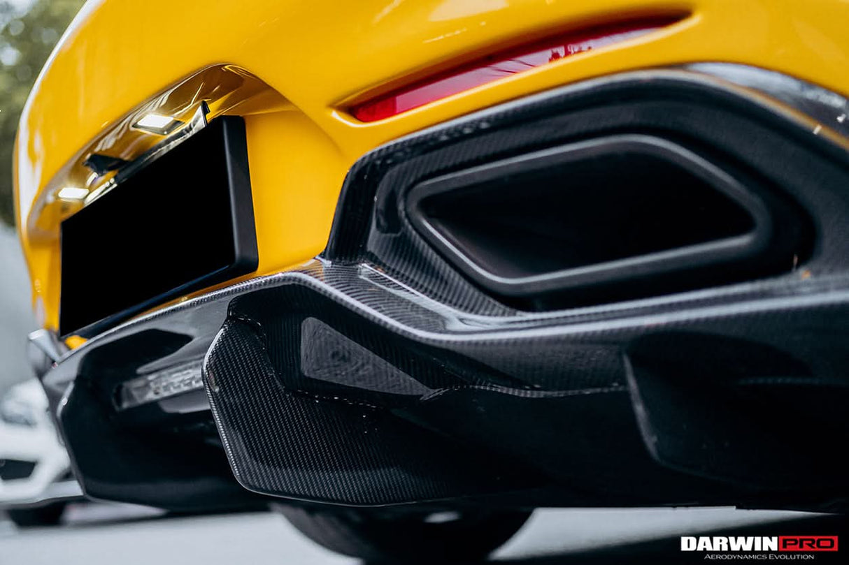 2015-2016 Mercedes Benz AMG GT | GTS Partial Carbon Fiber Rear Bumper with Diffuser DarwinPRO IMP Design
